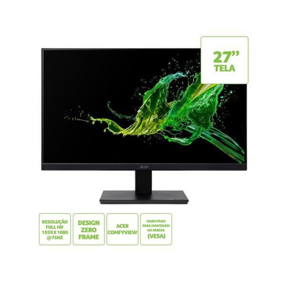 Monitor Acer Led 27'', Hdmi, Full Hd, Ips, 75hz, 4ms - V277