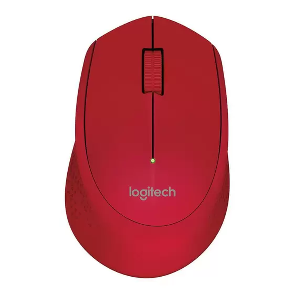 Mouse Sem fio M280 Vermelho USB Nano, Logitech