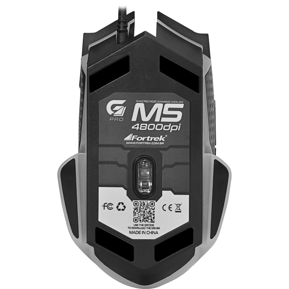 Mouse Gamer Fortrek 4800DPI, RGB, M5