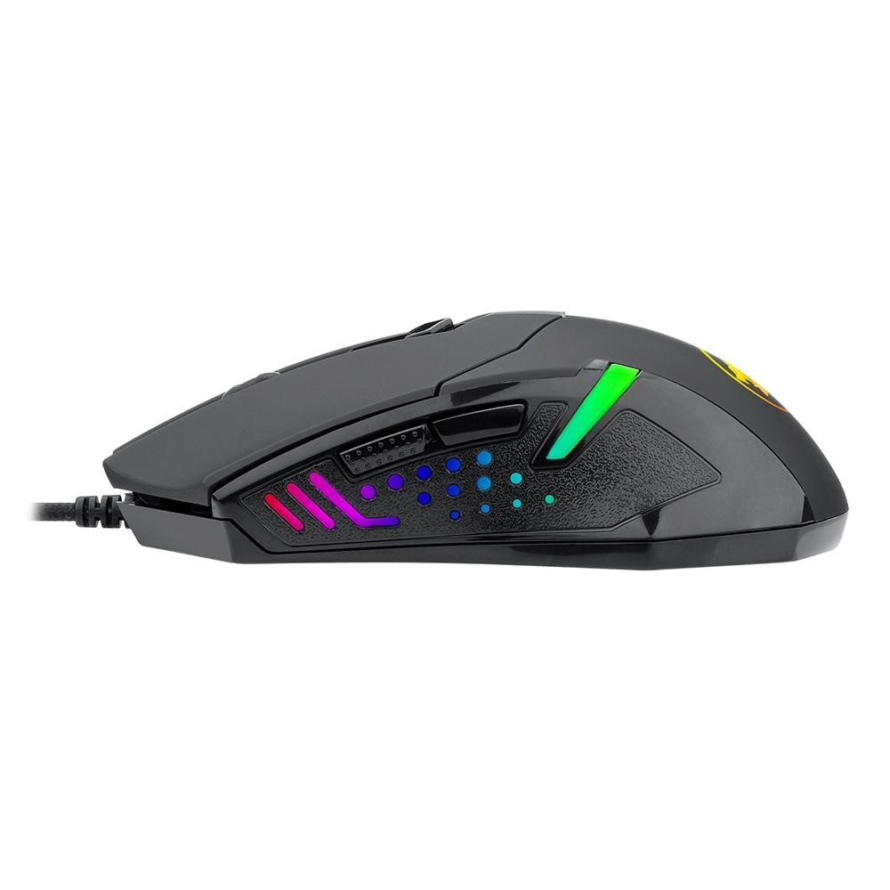 Mouse Gamer Redragon Centrophorus 2 RGB, 7200DPI, 6 Botões, Preto - M601-RGB