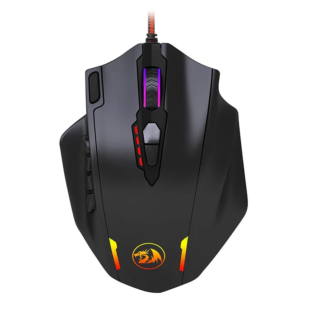 Mouse Gamer Redragon Impact M908 Chroma RGB 12.400 dpi - Preto