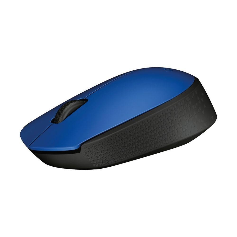 Mouse Logitech M170 1000dpi Azul sem fio USB Nano