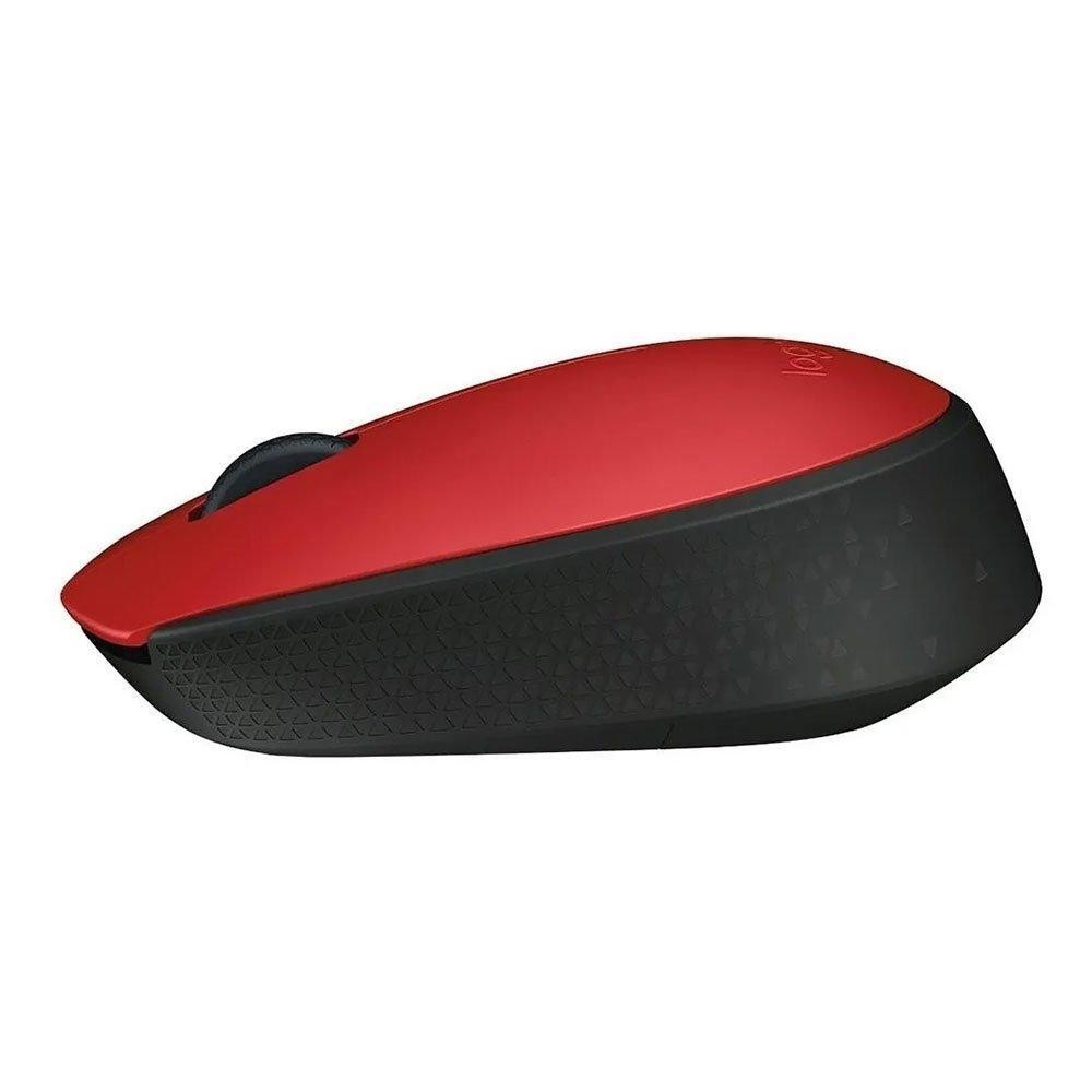 Mouse Logitech M170 1000dpi Vermelho sem fio USB Nano