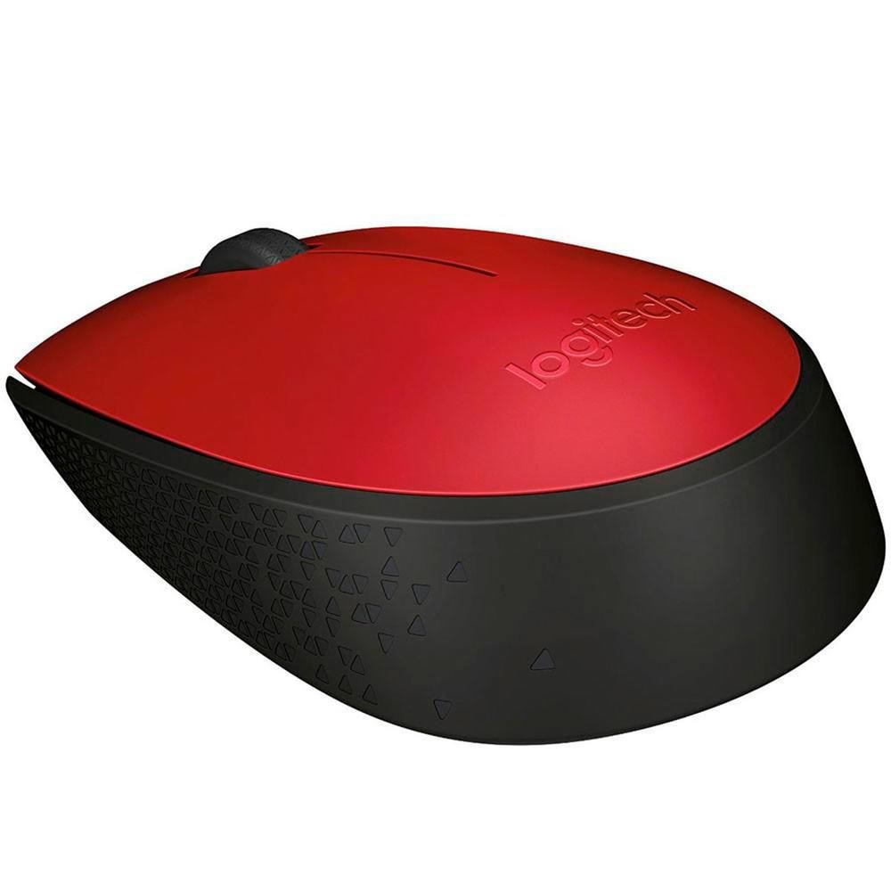 Mouse Logitech M170 1000dpi Vermelho sem fio USB Nano
