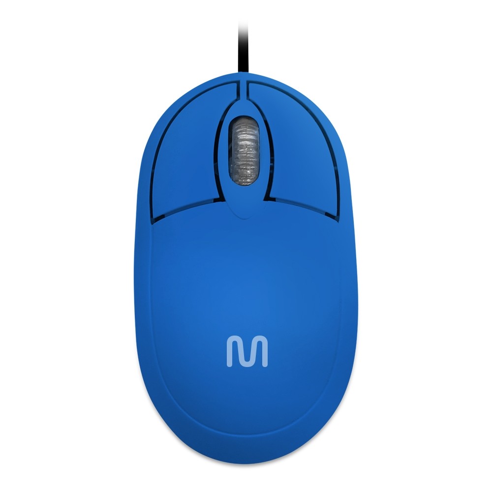 Mouse Multilaser Classic Box, Óptico, Full 1200DPI, USB, Azul - Mo305