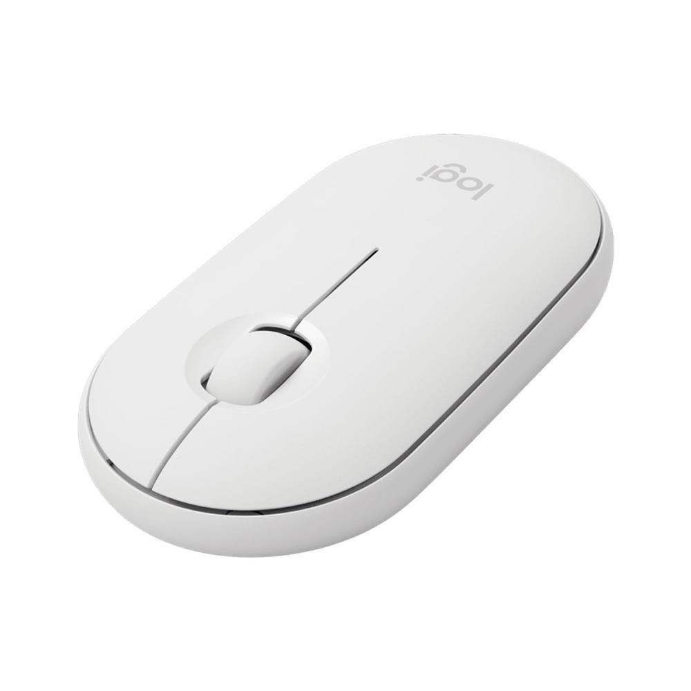 Mouse sem fio Logitech Pebble M350 com Conexão USB ou Bluetooth, Clique Silencioso, Design Slim Ambidestro e Pilha Inclu