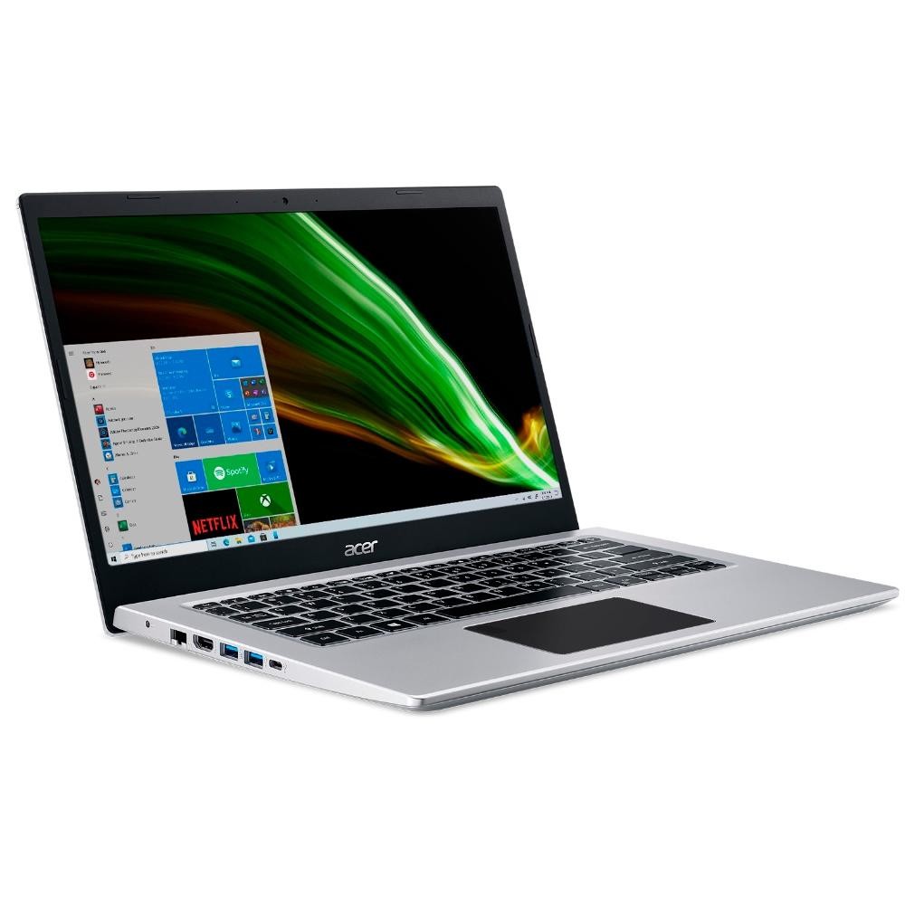 Notebook Acer Aspire 5 Intel Core i5-1035G1, 4GB RAM, SSD 256GB NVMe, 14 HD Ultrafino, UHD Graphics, Windows 10 Home, Pr