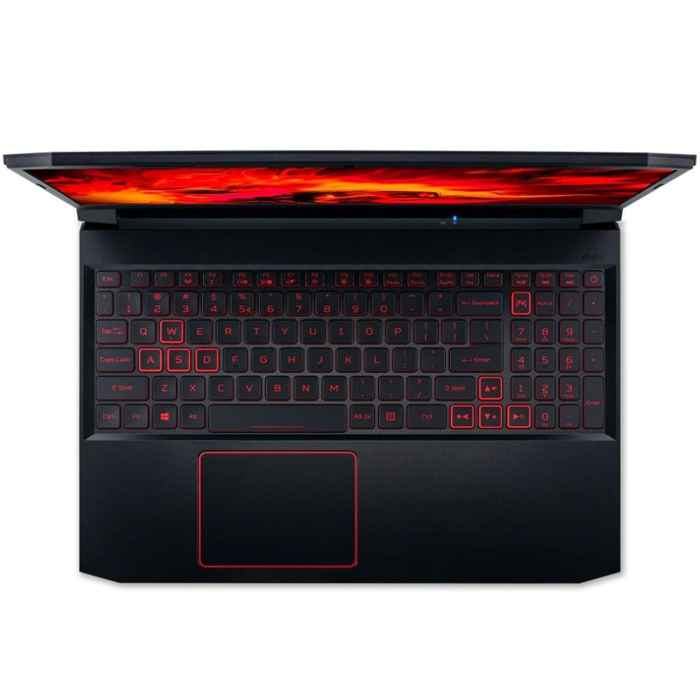 Notebook Gamer Acer Nitro 5 Intel Core i7-10750H, GeForce GTX 1650, 8GB RAM, SSD 512GB, 15.6' Full HD IPS 144Hz, Win11 -