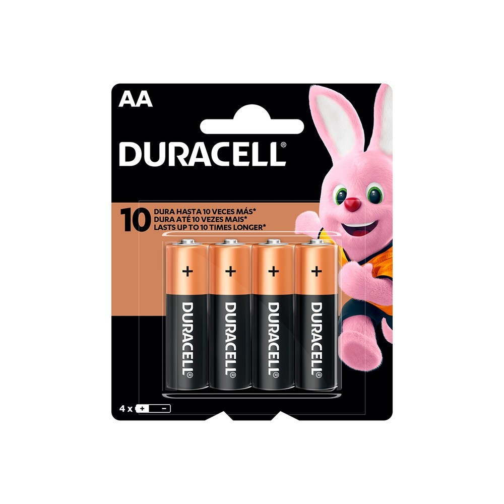 Pilha Alcalina Duracell AA MN1500 4UN