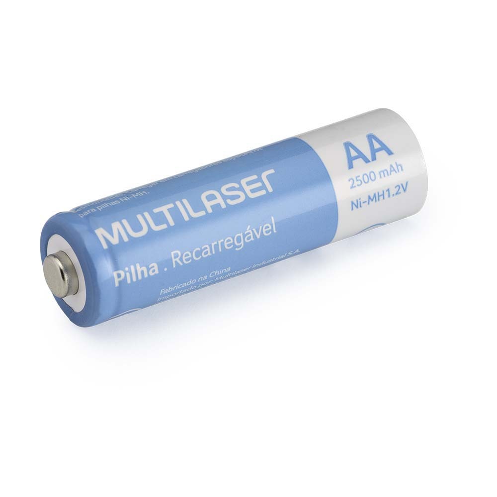 PILHAS RECARREGAVEIS AA (2500MAH) - 4 UNIDADES - CB052