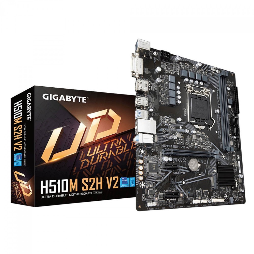 Placa Mãe Gigabyte H510M S2H V2, Chipset H510, Intel LGA 1200, mATX, DDR4