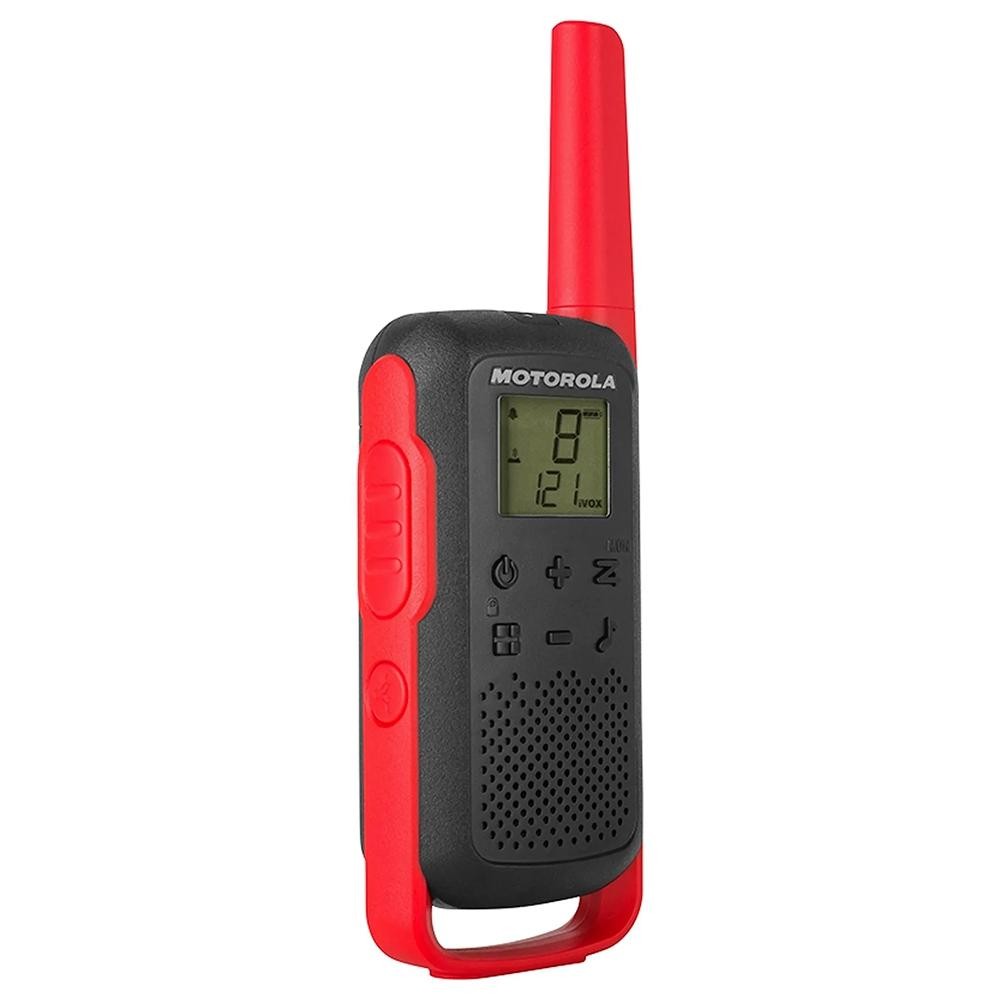 Rádio Comunicador Motorola Talkabout T210BR, 32KM 26 Canais, com Conector para Fone de Ouvido, Supressor de Ruído, Verme