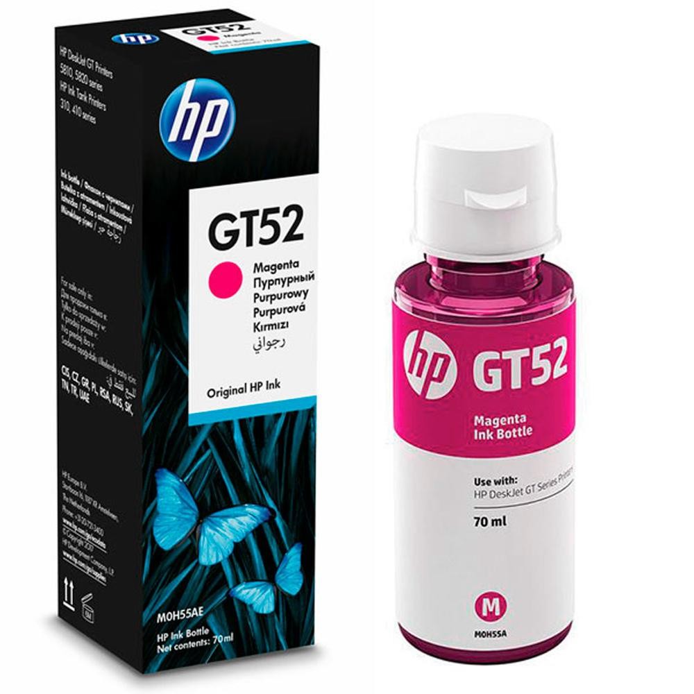 Refil De Tinta Hp Gt52, Magenta, 70ml, Para Impressora Hp Deskjet Gt 5822