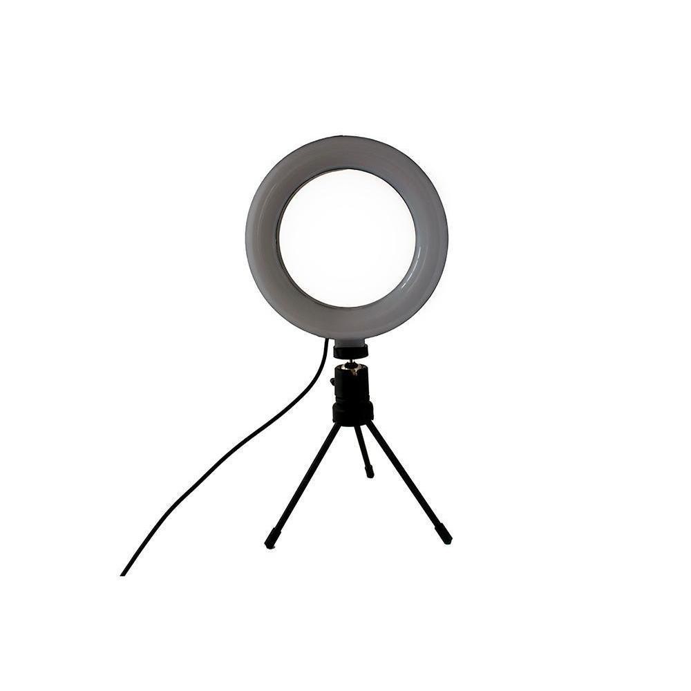 Ring Light Led Iluminador 6 Portátil Para Celular Com Tripé