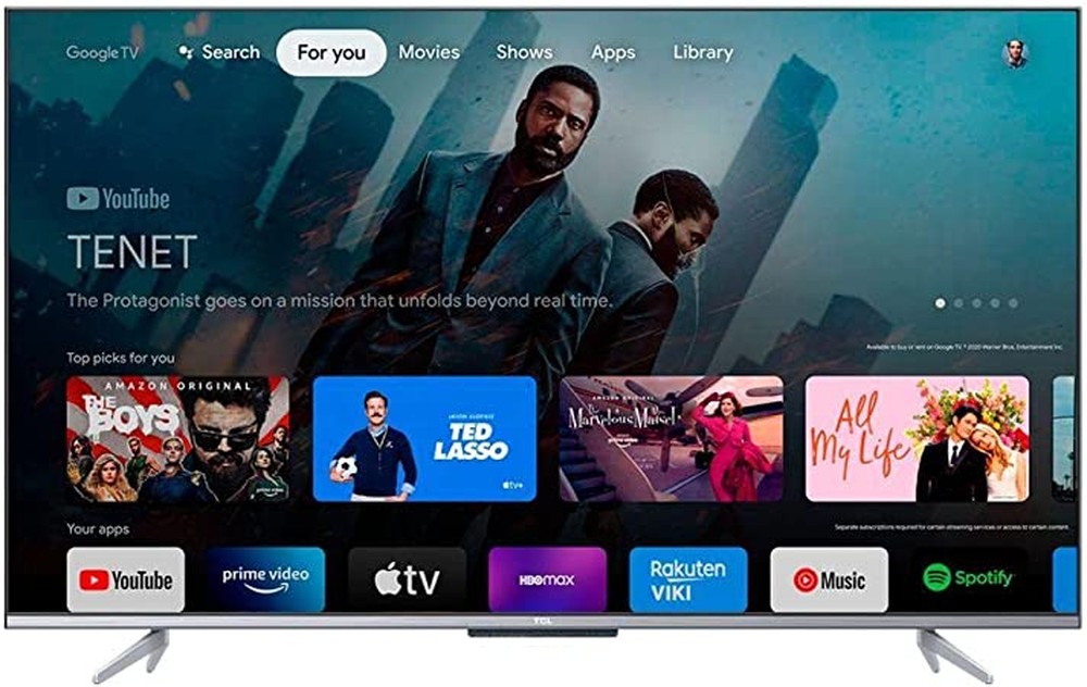 Smart TV 55” 4K UHD LED TCL 55P725 VA Wi-Fi - Bluetooth Alexa Google Assistente 3 HDMI 2 USB