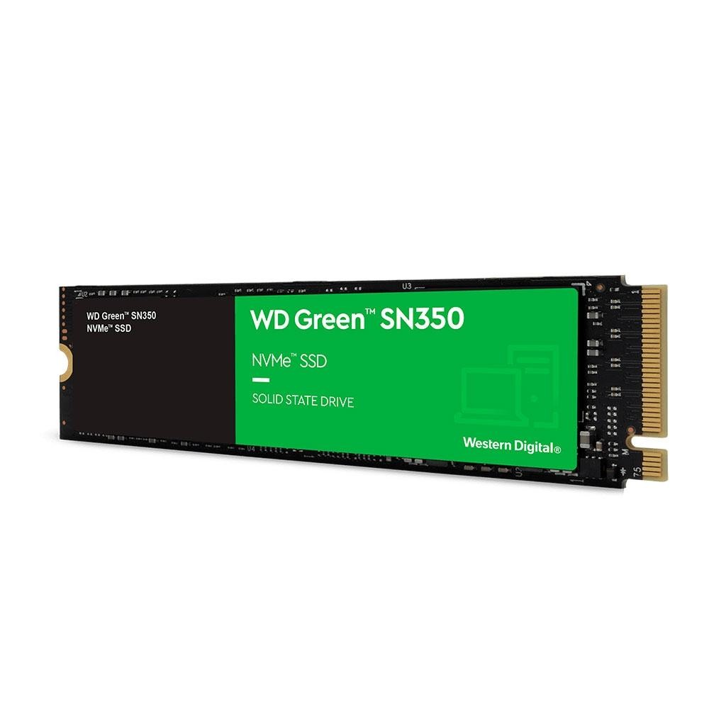 SSD 480 GB WD Green PC SN350, PCIe, NVMe, Leitura: 2400MB/s e Gravação: 1650MB/s - WDS480G2G0C