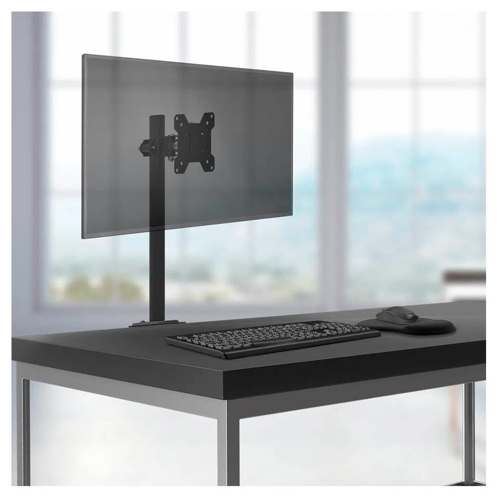 Suporte de Mesa Para Monitor, 13 Até 27 polegadas, com Ajuste de Altura, Preto - AC373