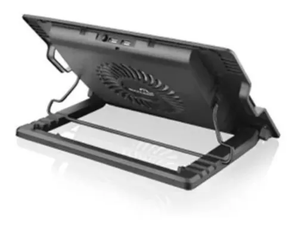 Suporte para Notebook de 9 a 17 Polegadas Multilaser, com Cooler 12cm, com LED e USB, Preto - AC166