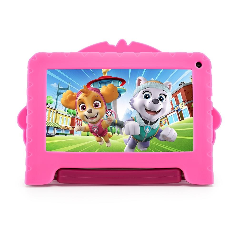 Tablet Multi Patrulha Canina Skye, 32GB,Tela 7, Bluetooth, Quad Core, Camera 1.3MP, Android 11, USB-C, Rosa - NB377