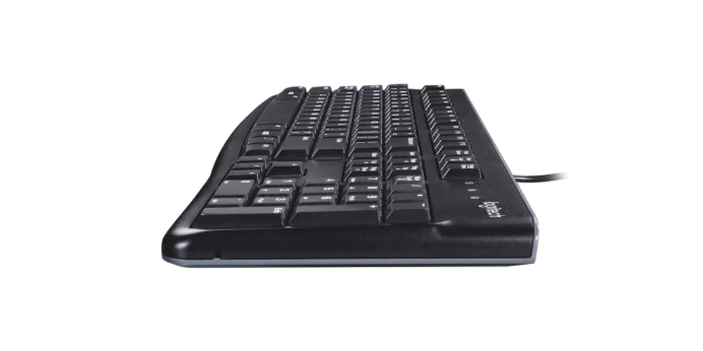 Teclado com fio USB Logitech K120 Resistente à Respingos e Layout ABNT2