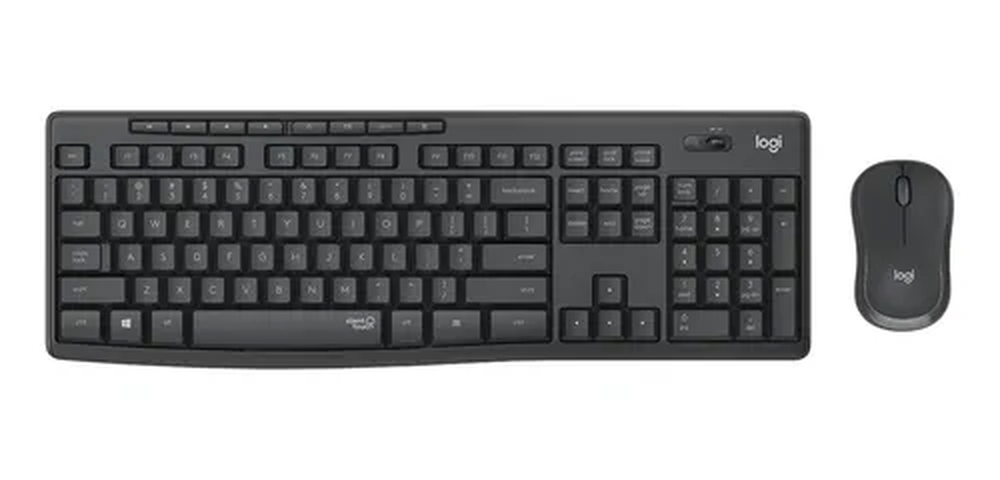 Teclado e Mouse sem fio Logitech MK295 com Digitação e Clique Silencioso, Conexão USB, Pilhas Inclusas e Layout ABNT2