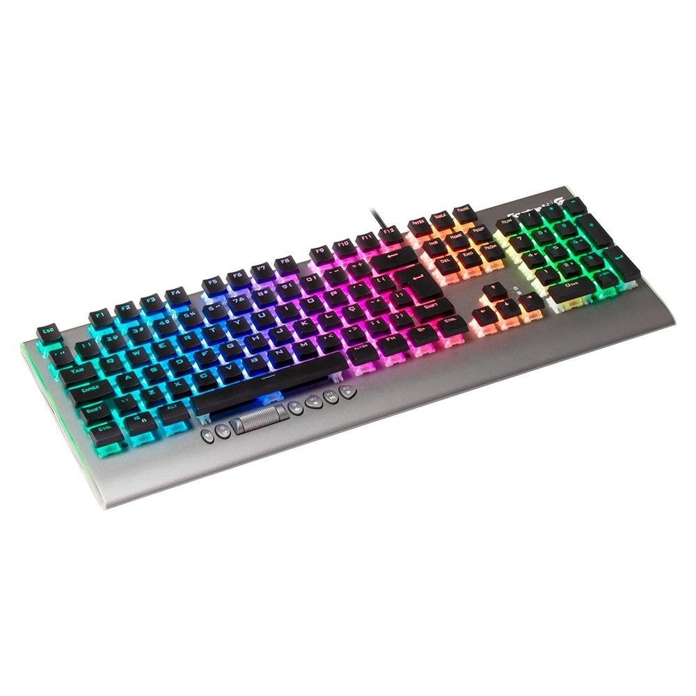 Teclado Mecânico Gamer Fortrek Cruiser, RGB, Switch KRGD Crystal, ABNT2, Dark Grey