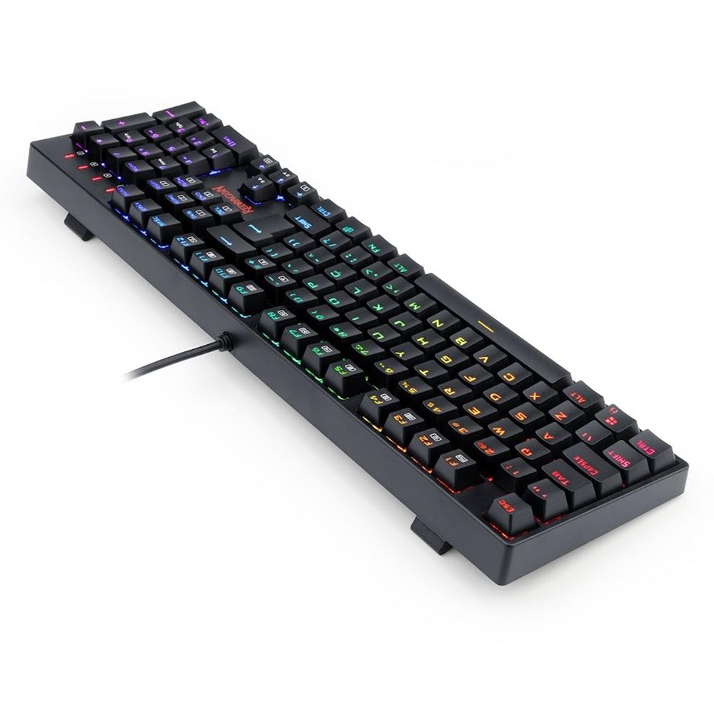 Teclado Mecânico Gamer Redragon Surara Pro, RGB, Switch Redragon Optical Blue, ABNT2, Preto