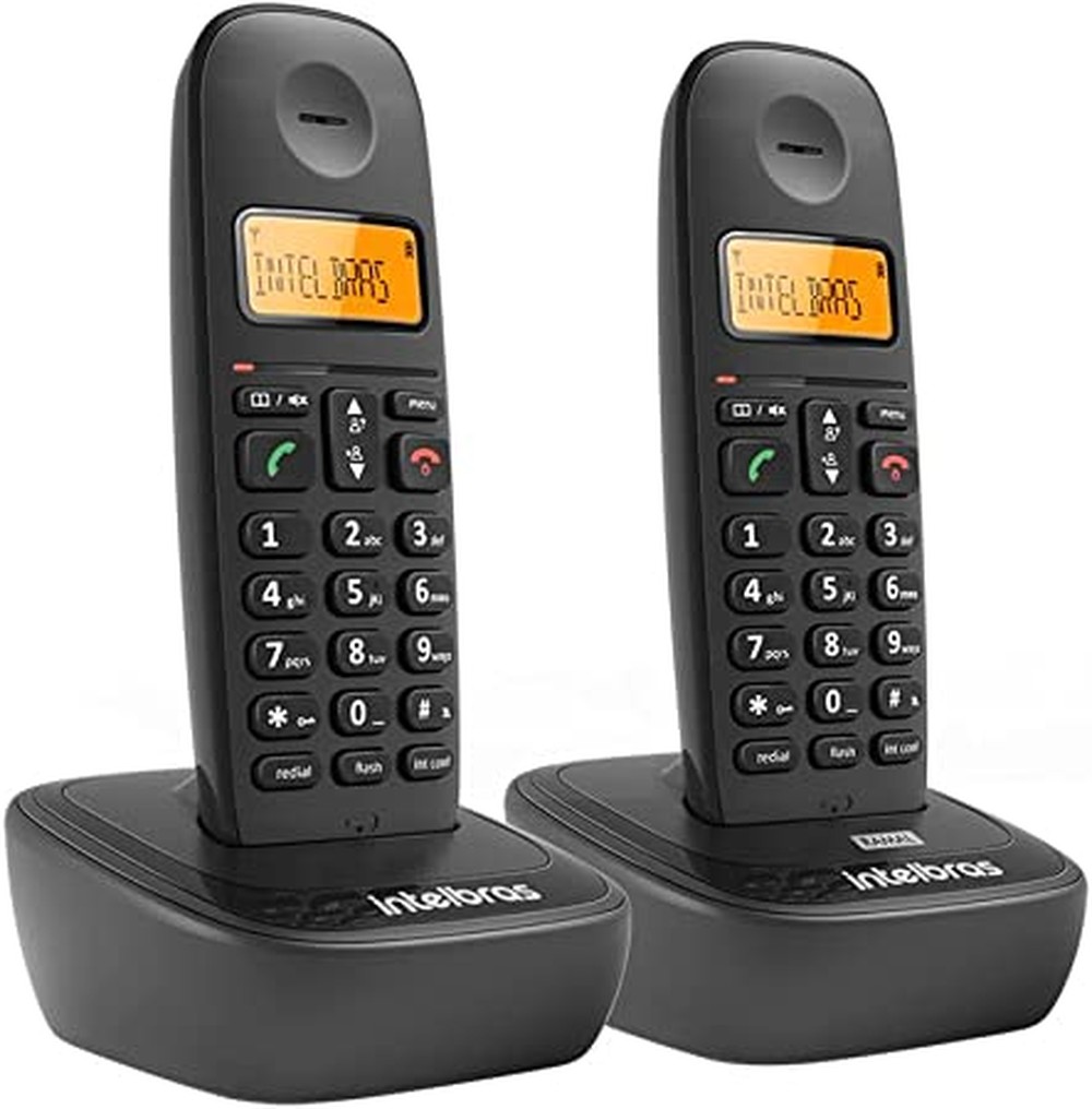 Telefone Sem Fio Intelbras TS 2512 Identificador de Chamadas, Preto