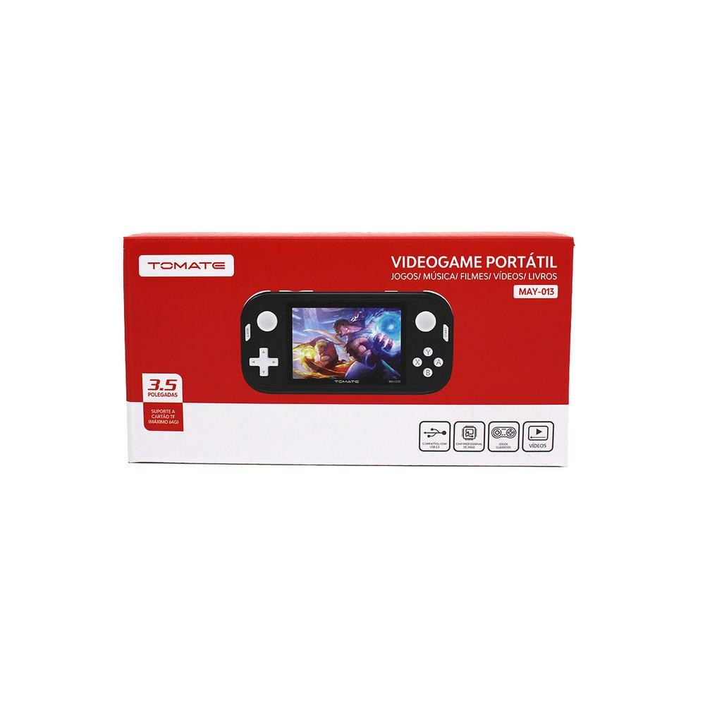 Video Game Portátil, Compatível Nintendo - Mega Drive - 500 Jogos Retro - May-013