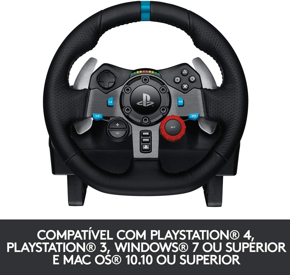 Volante Logitech G29 Driving Force para PS4, PS3 e PC