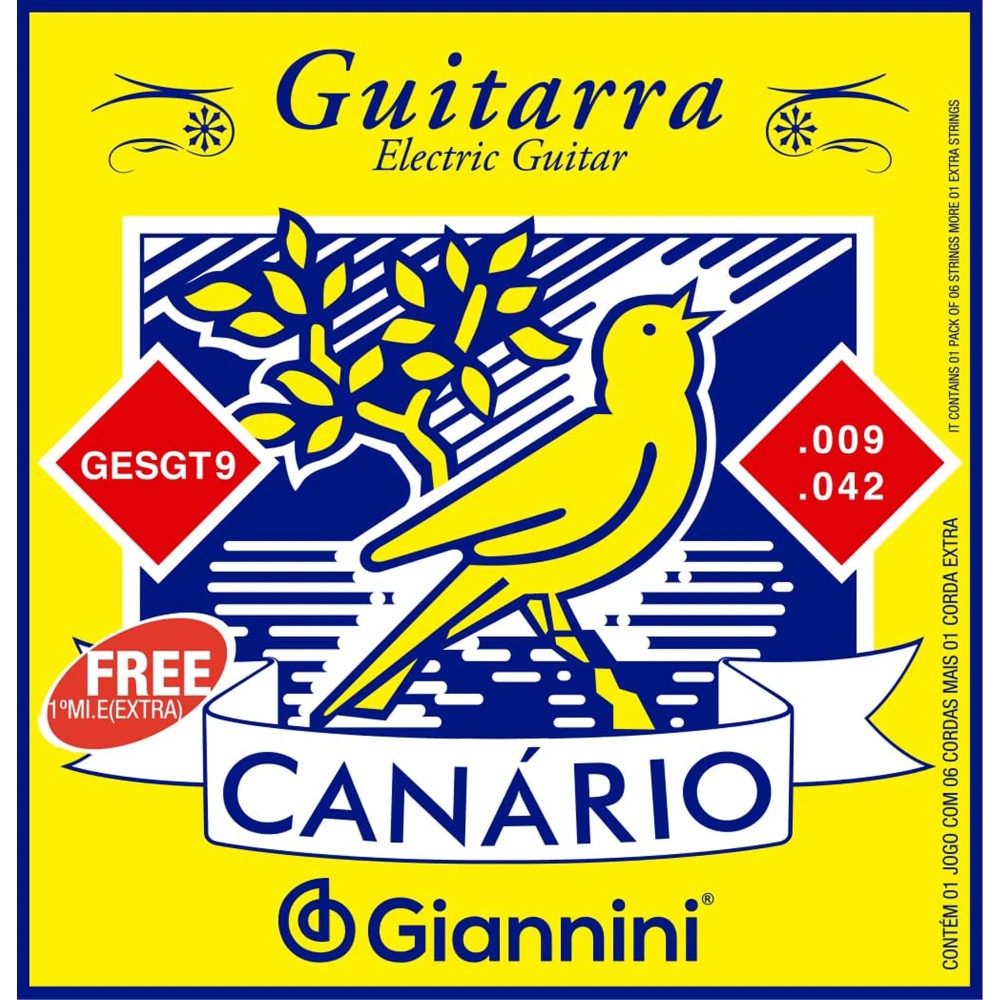 Encordoamento para Guitarra .009 Giannini GESGT9