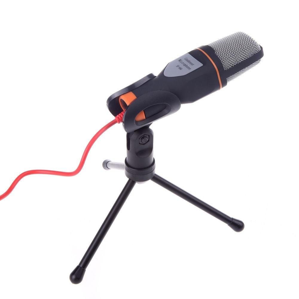Microfone Condensador com Tripe Tomate MTG-020
