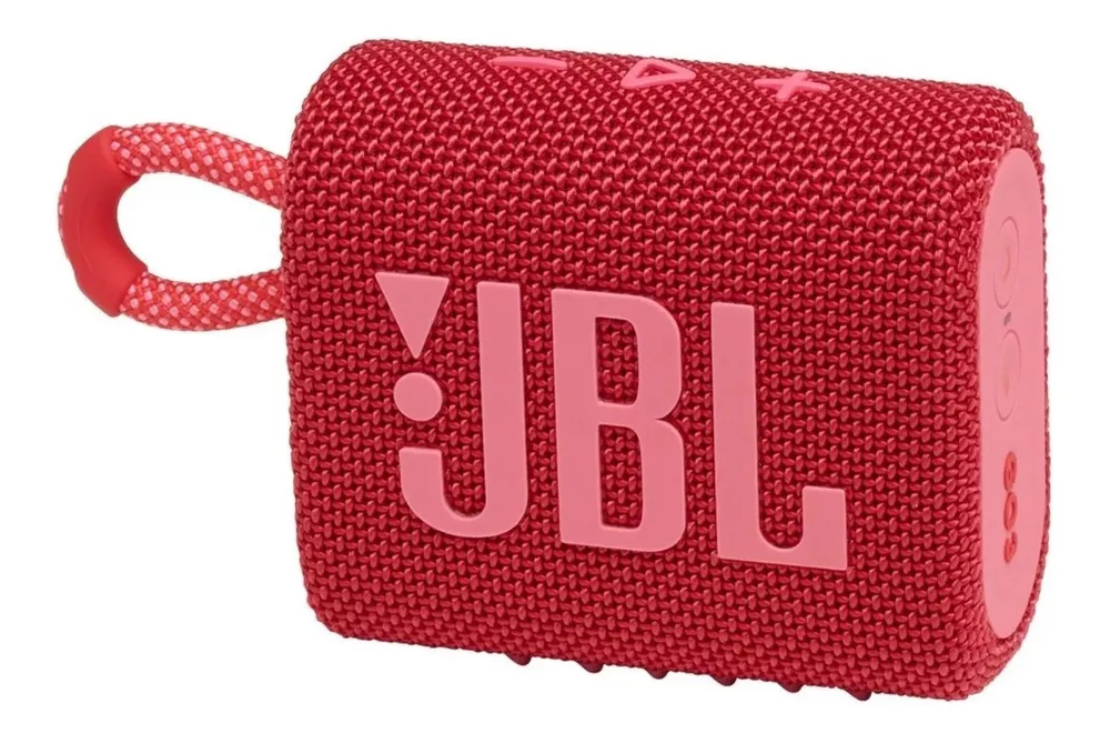 Caixa de som Bluetooth JBL GO3 vermelha 