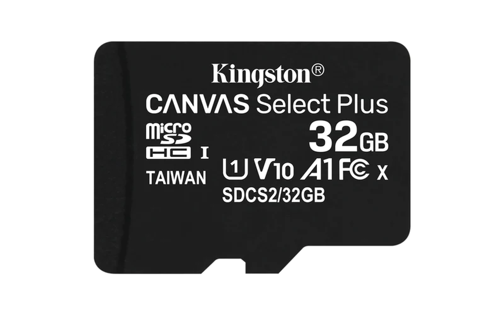 Cartão de memória microSD de 32GB Canvas Select Plus - Leitura: 100MB/s - Classe 10 com adaptador