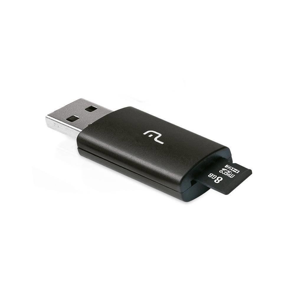 Cartao 8GB 2x1 Micro SD Com Adaptador USB Mc161