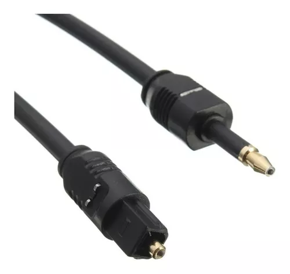 Cabo Optico Toslink Para Mini Plugue De 3,5mm