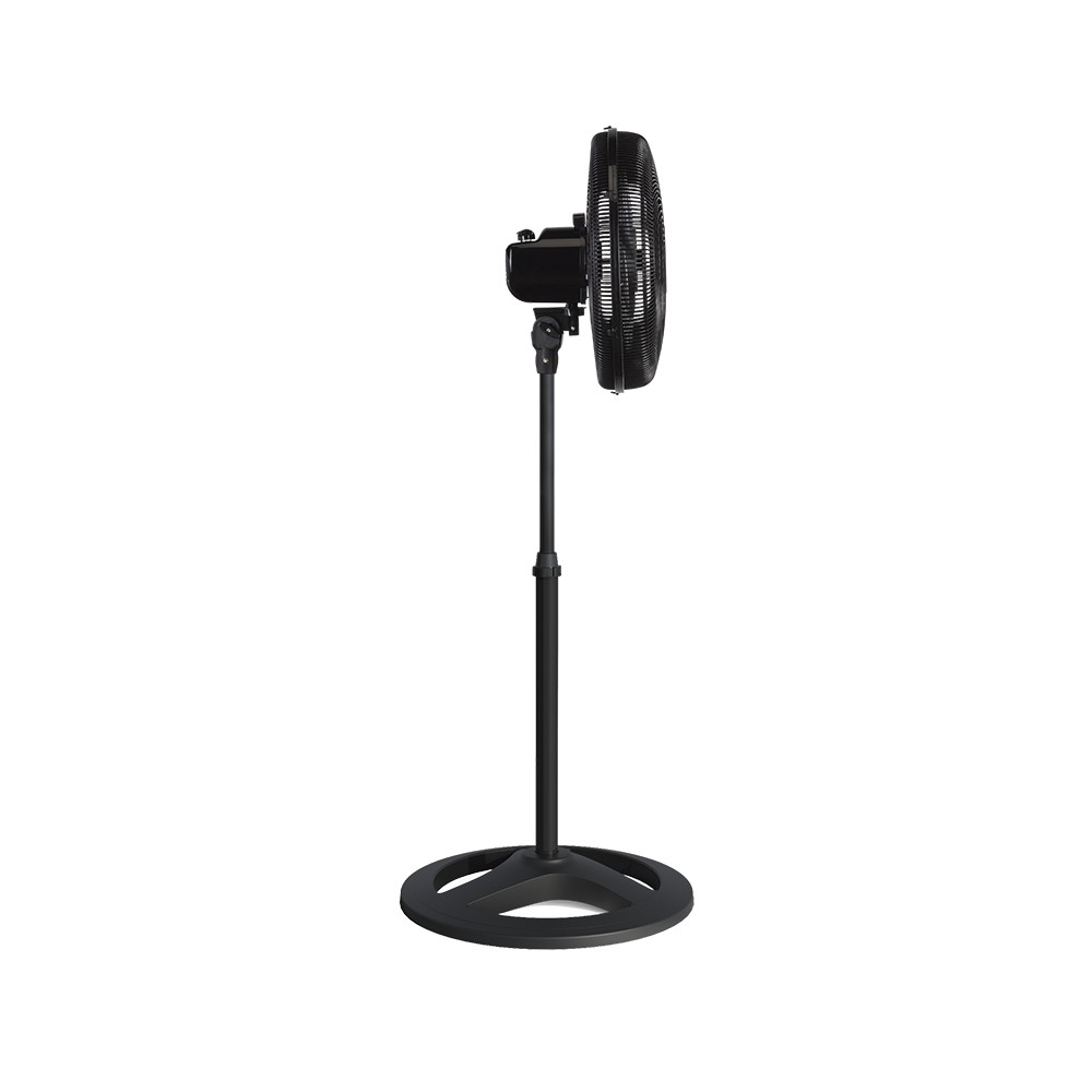 Ventilador de Coluna Preto 40cm Turbo 6 Pás Oscilante Ventisol