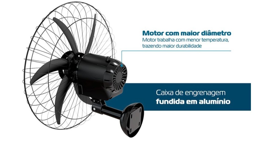 Ventilador OSC Parede 60cm Falcon 230W Bivolt Ventisol