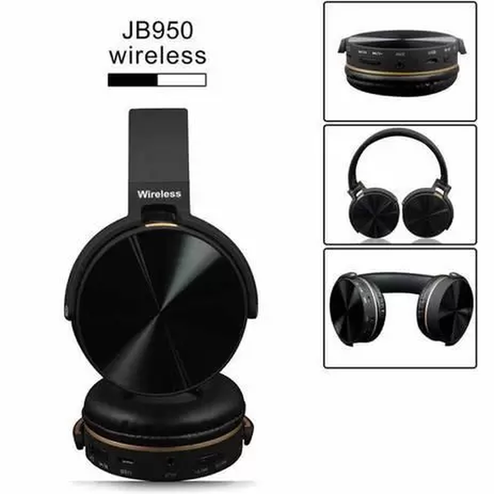 Headphone Bluetooth JB950 Universal para Android e IOS - Wireless FM e MP3