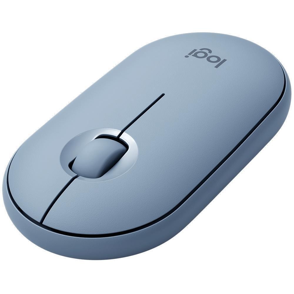 Mouse Sem Fio Logitech Pebble M350, Bluetooth, Wireless, USB, Azul