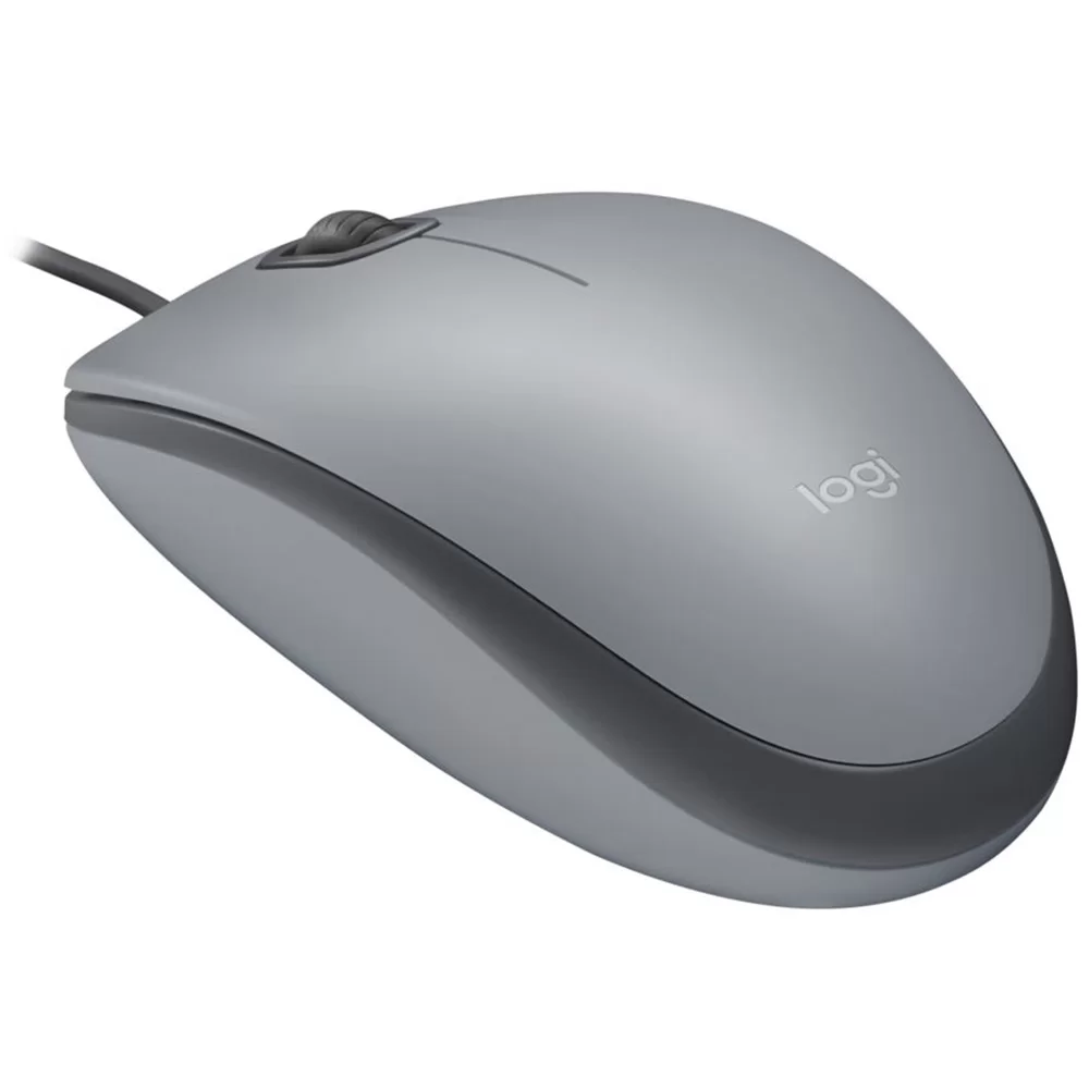 Mouse óptico usb M110 Silent Cinza Logitech