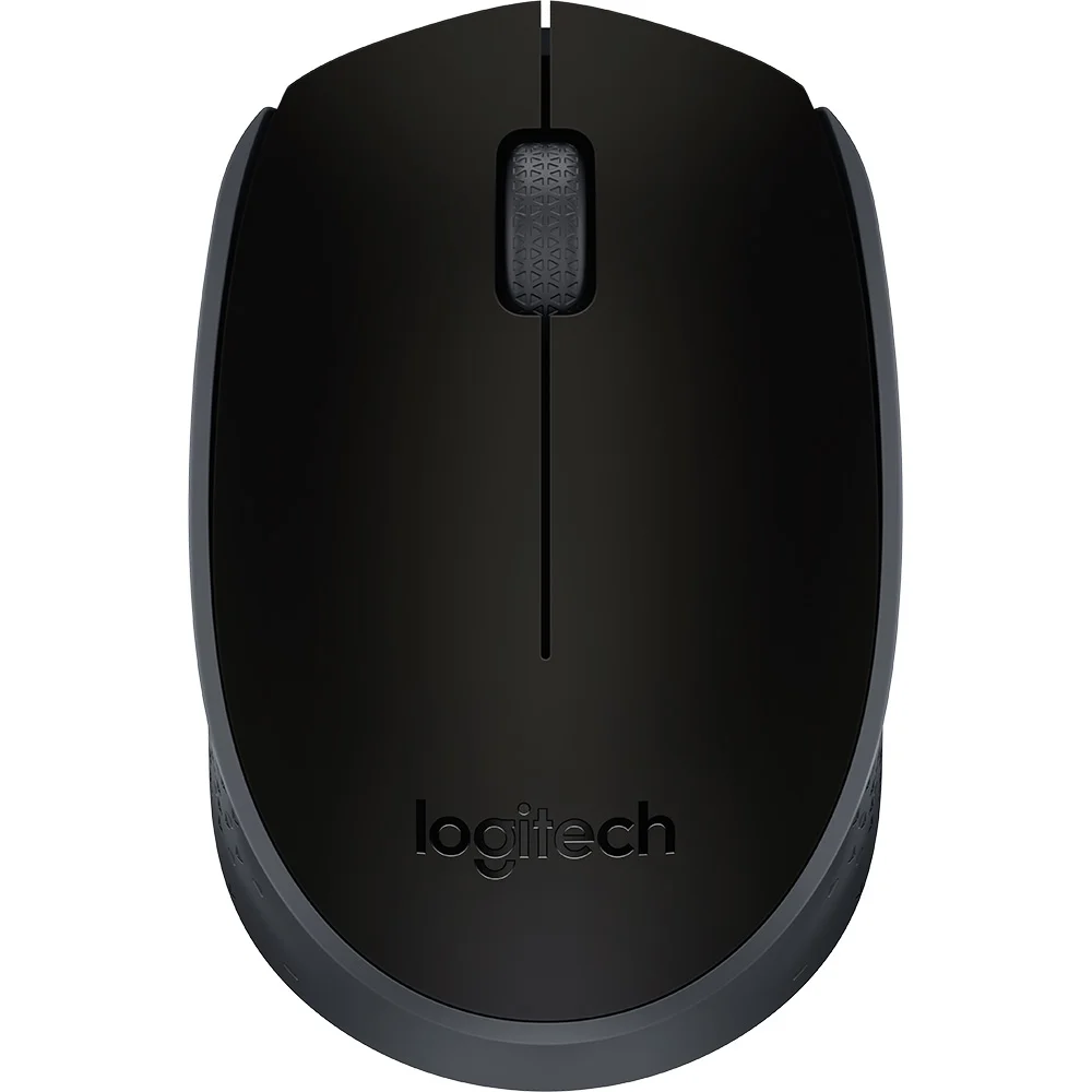 Mouse sem fio Logitech M170 Preto com Grafite