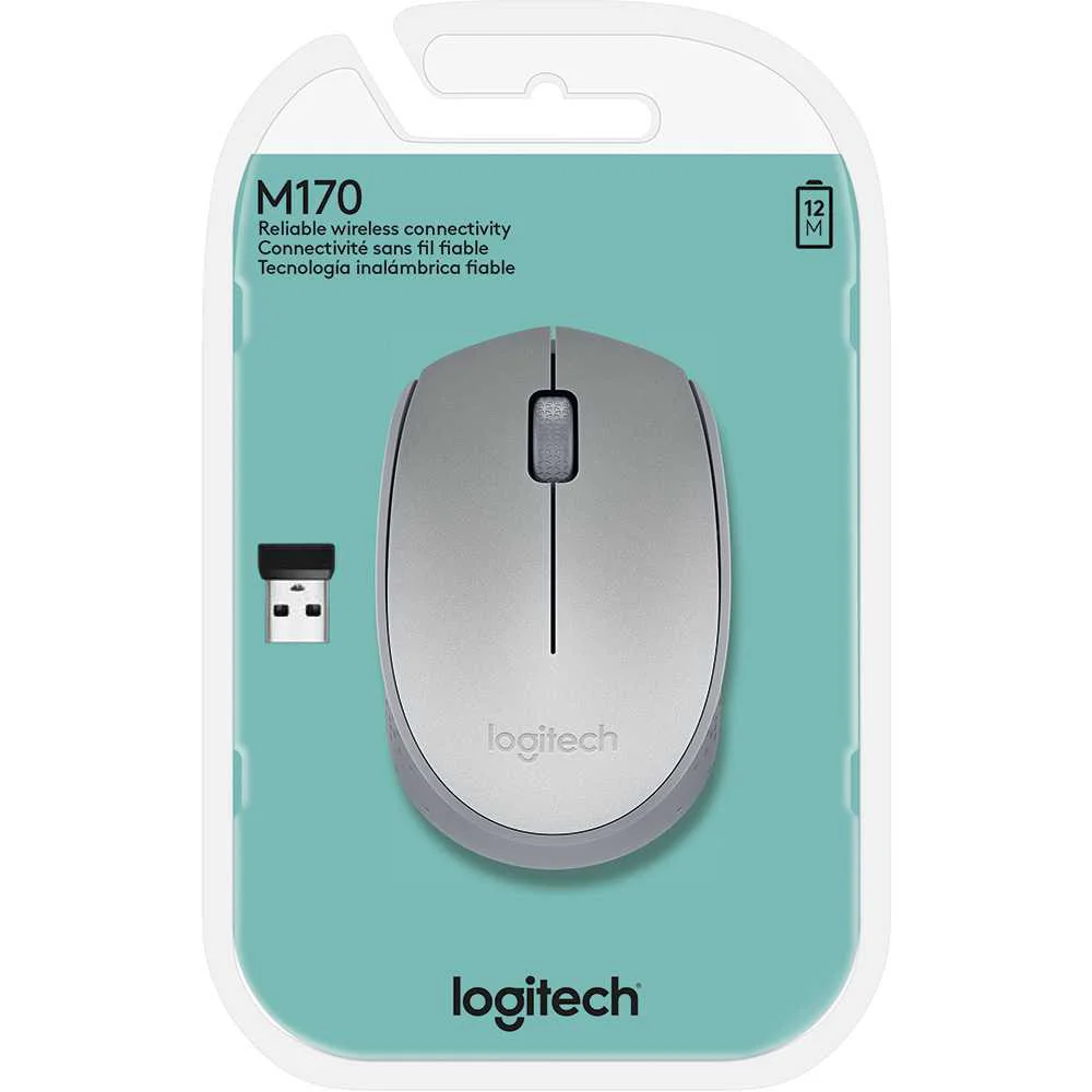 Mouse sem fio M170 prata Logitech