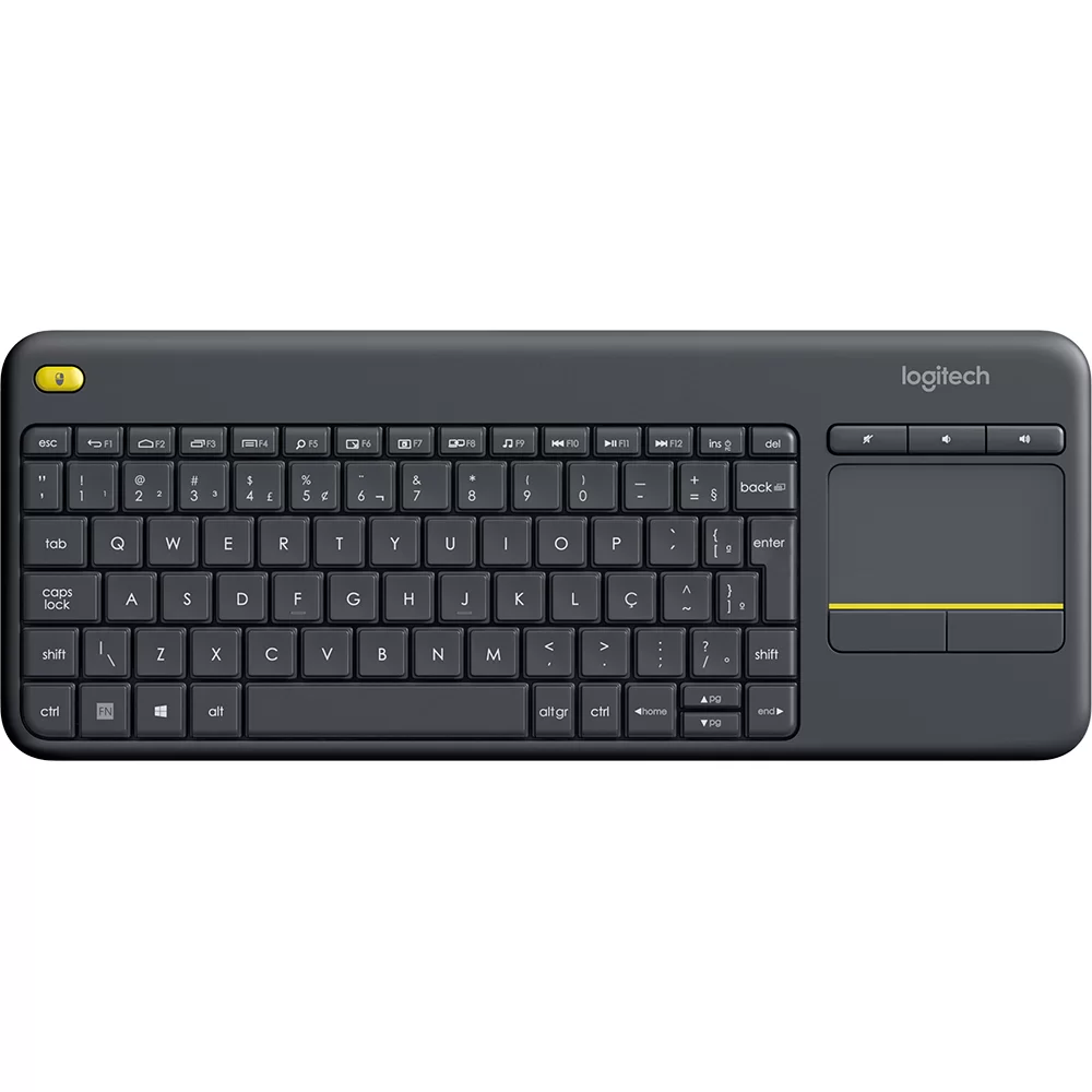 Teclado sem fio Logitech, K400 Plus Wireless, Touch Keyboard, 920-007125, Logitech