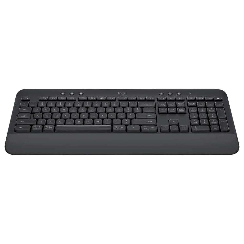 Teclado Sem Fio Logitech Signature K650, Bluetooth, USB, Com Apoio para as Mãos, US, Grafite