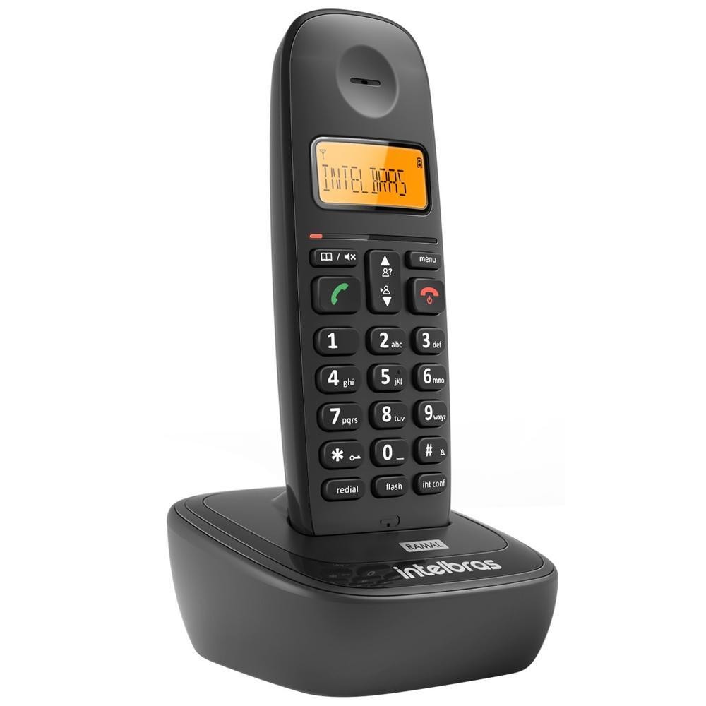 Ramal Telefone S/ Fio Intelbras Ts 2511, Preto, Compatível C/ Séries Ts 25, Ts 51, Tis 5010