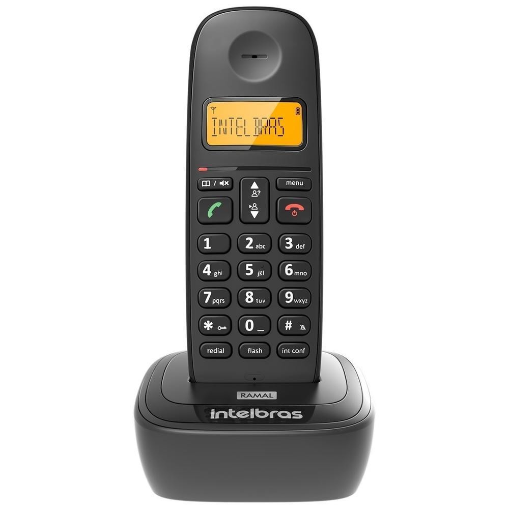 Ramal Telefone S/ Fio Intelbras Ts 2511, Preto, Compatível C/ Séries Ts 25, Ts 51, Tis 5010