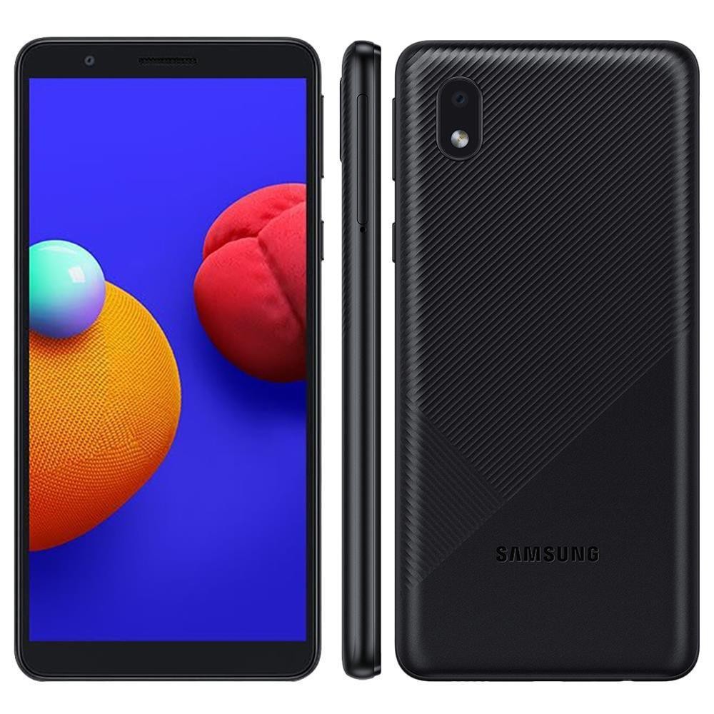 Smartphone Samsung Galaxy A01 - Tela 5.3, 32GB, Dual Chip, Câmera 8MP - Preto