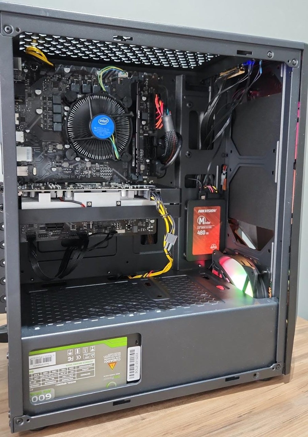 Computador Gamer i5 10400F, Memória 16GB DDR4, SSD 480GB, Fonte 600W, GTX 1650 4GB ( BC )