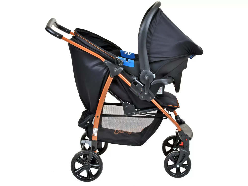 Carrinho de Bebê com Bebê Conforto Burigotto - Travel System Ecco 0 a 15kg        